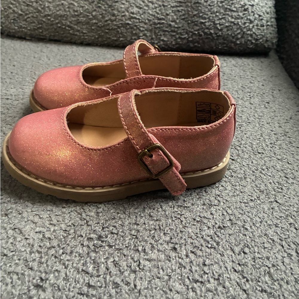 Glittery Pink Kids Shoes - Picture 2 of 2
